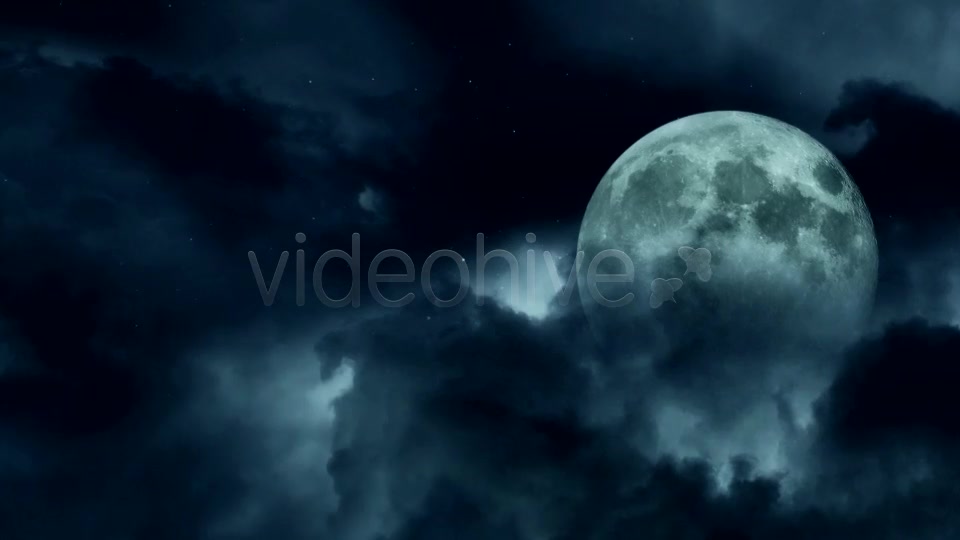 Dark Clouds And The Moon Videohive 9334613 Motion Graphics Image 9