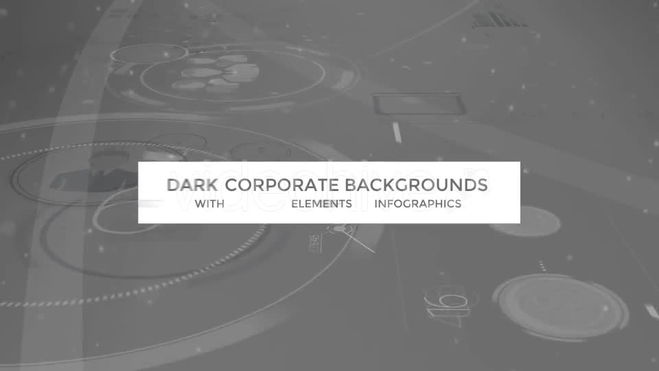 Dark Corporate Backgrounds With Abstract Elements Of Infographics Videohive 17799901 Motion Graphics Image 1