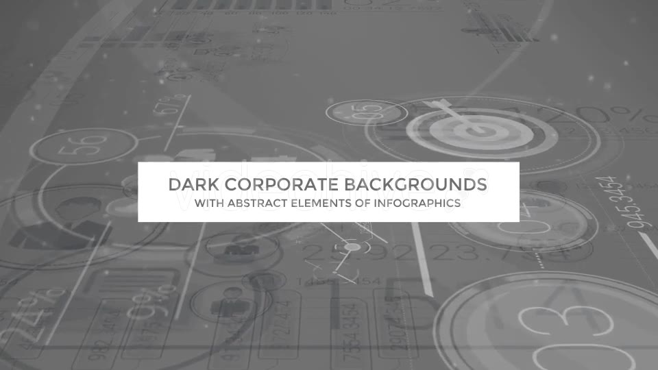 Dark Corporate Backgrounds With Abstract Elements Of Infographics Videohive 17799901 Motion Graphics Image 2
