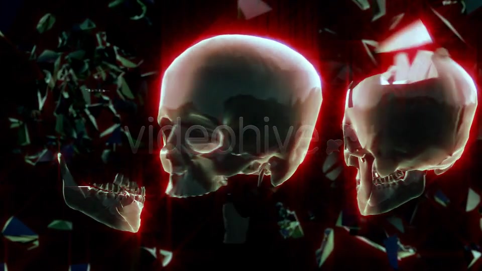 Dark Glass Skulls Backgrounds Pack Of 6 Videos Videohive 10156810 Motion Graphics Image 8