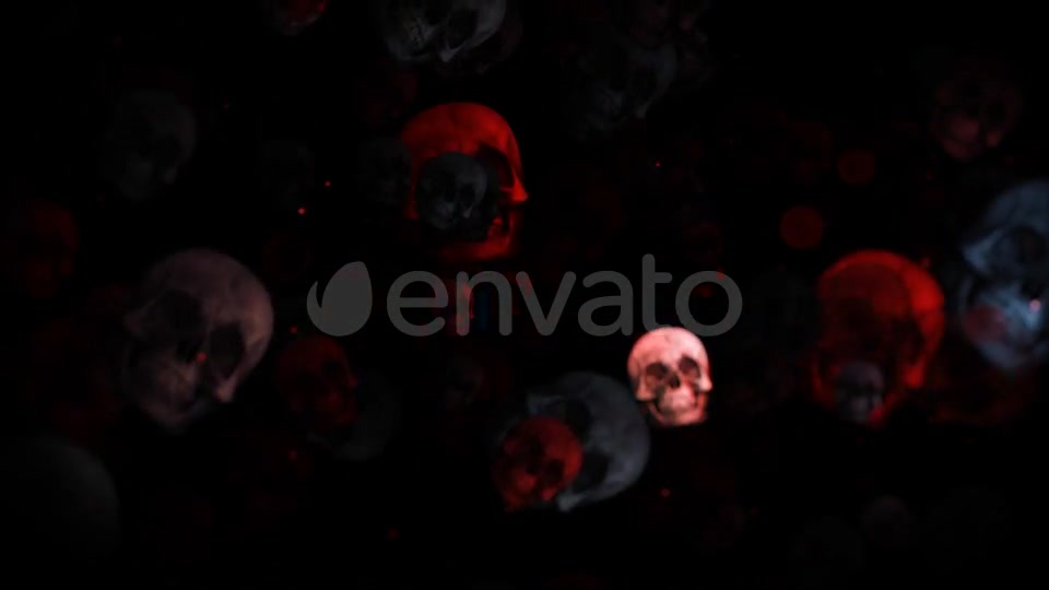 Dark Halloween Skulls Videohive 24847399 Motion Graphics Image 2