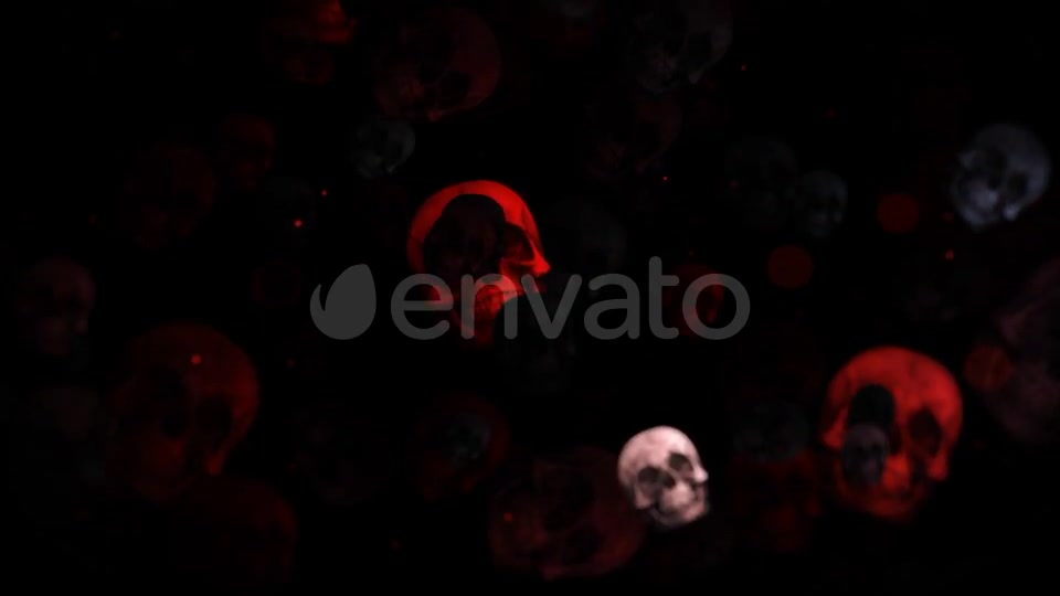 Dark Halloween Skulls Videohive 24847399 Motion Graphics Image 3