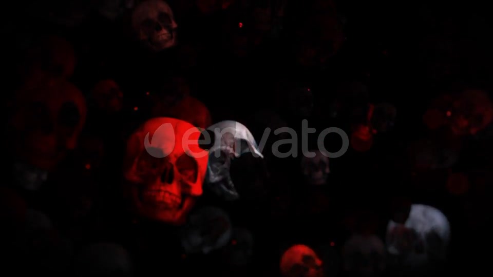 Dark Halloween Skulls Videohive 24847399 Motion Graphics Image 4