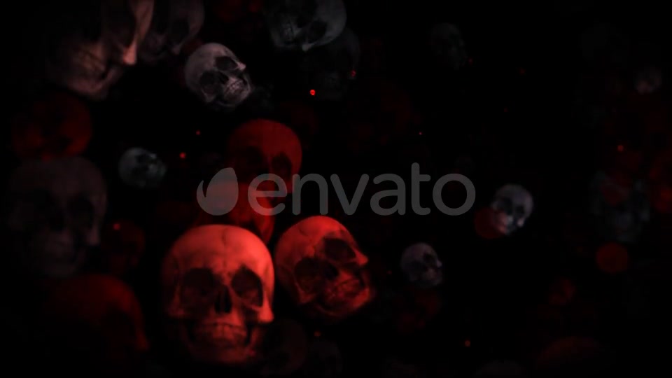 Dark Halloween Skulls Videohive 24847399 Motion Graphics Image 5