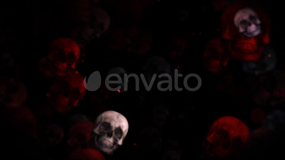 Dark Halloween Skulls Videohive 24847399 Motion Graphics Image 7