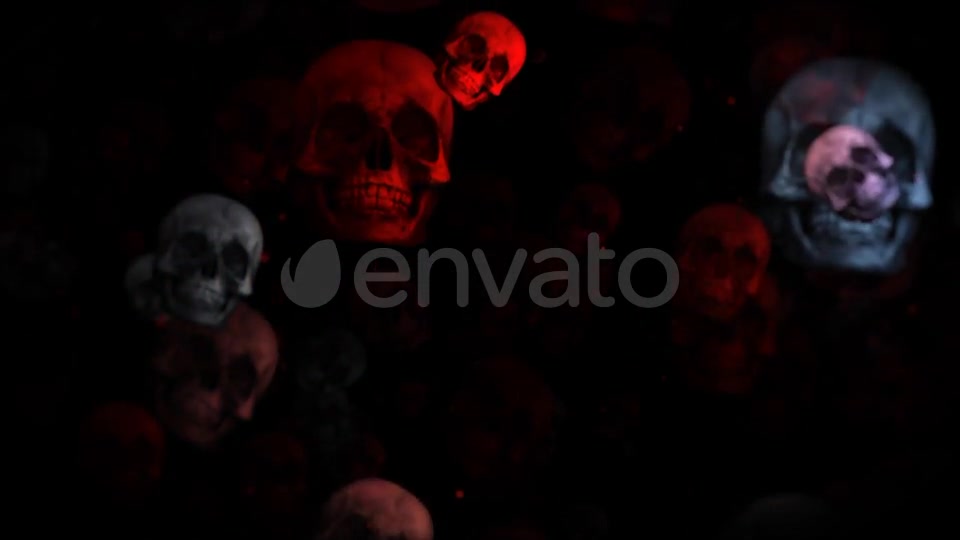 Dark Halloween Skulls Videohive 24847399 Motion Graphics Image 8