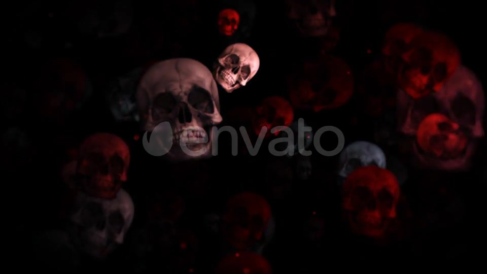 Dark Halloween Skulls Videohive 24847399 Motion Graphics Image 9