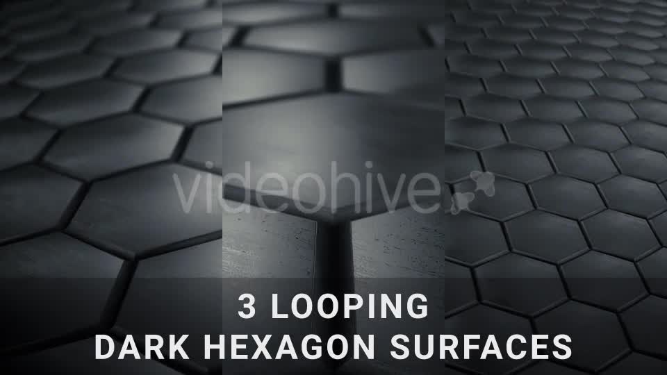 Dark Hexagon Surfaces Videohive 14923911 Motion Graphics Image 1
