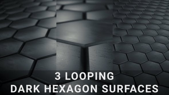 Dark Hexagon Surfaces - Download 14923911 Videohive