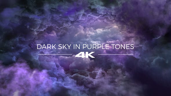 Dark Sky in Purple Tones - Videohive Download 19276334