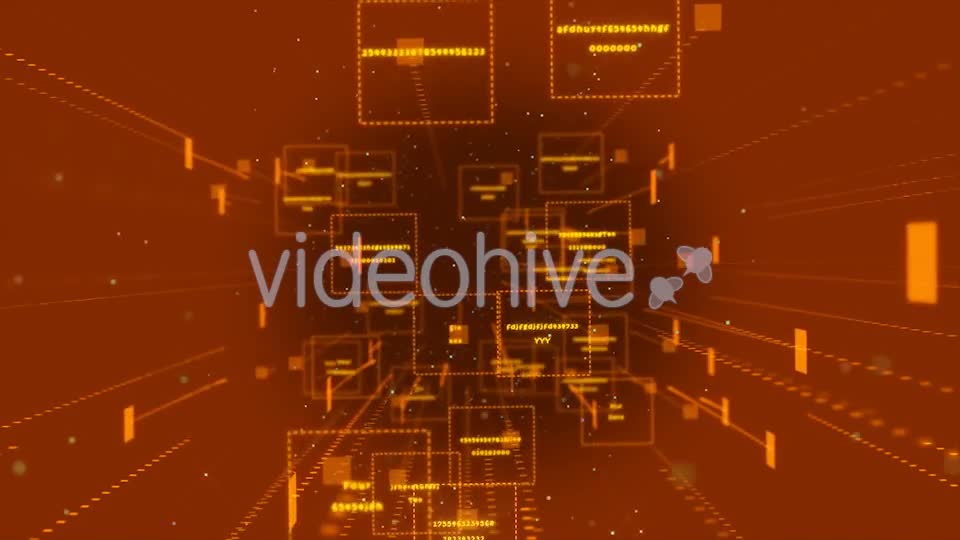 Data Stream Yellow Videohive 20981147 Motion Graphics Image 1