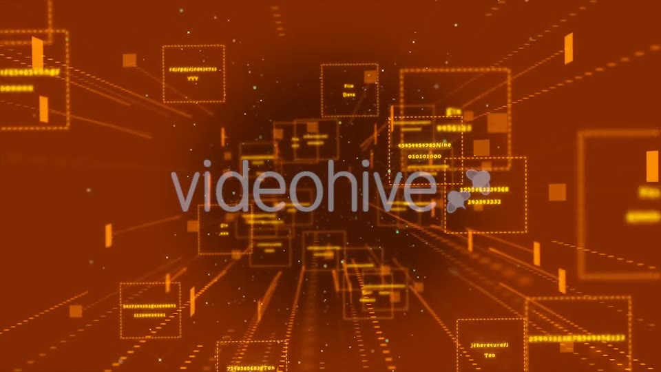 Data Stream Yellow Videohive 20981147 Motion Graphics Image 2