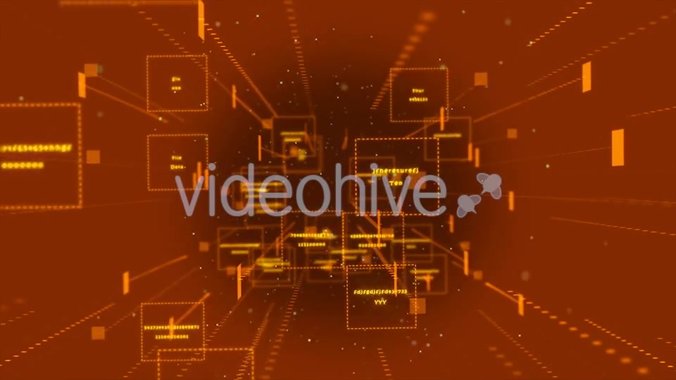 Data Stream Yellow Videohive 20981147 Motion Graphics Image 7