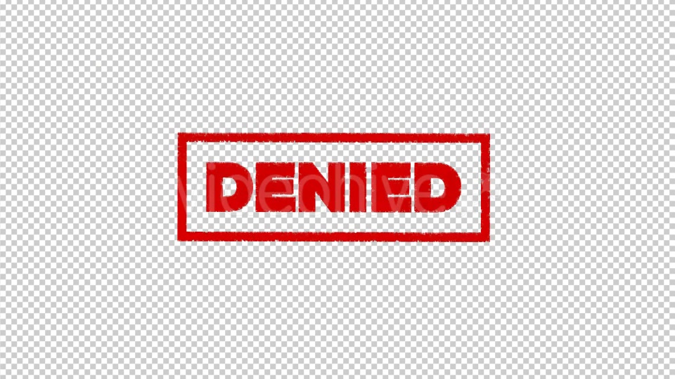 Denied Stamp Videohive 19896967 Motion Graphics Image 6