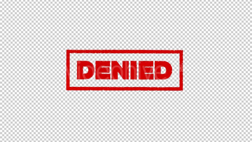 Denied Stamp Videohive 19896967 Motion Graphics Image 7