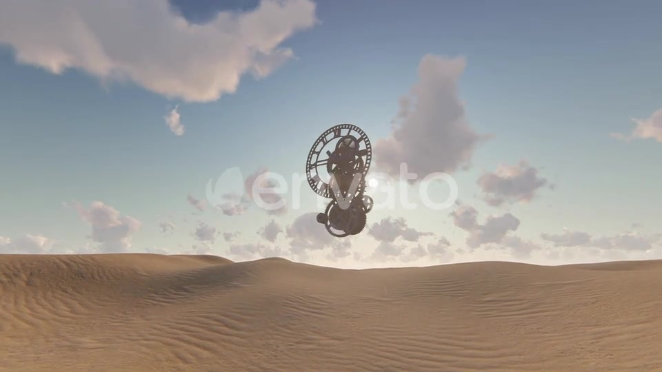 Desert and Clock Surreal Scene Videohive 23406103 Motion Graphics Image 2