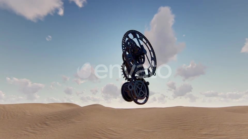 Desert and Clock Surreal Scene Videohive 23406103 Motion Graphics Image 8
