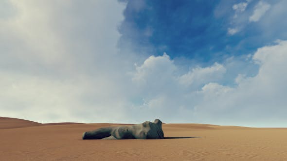 Desert and Statue - 21330784 Videohive Download