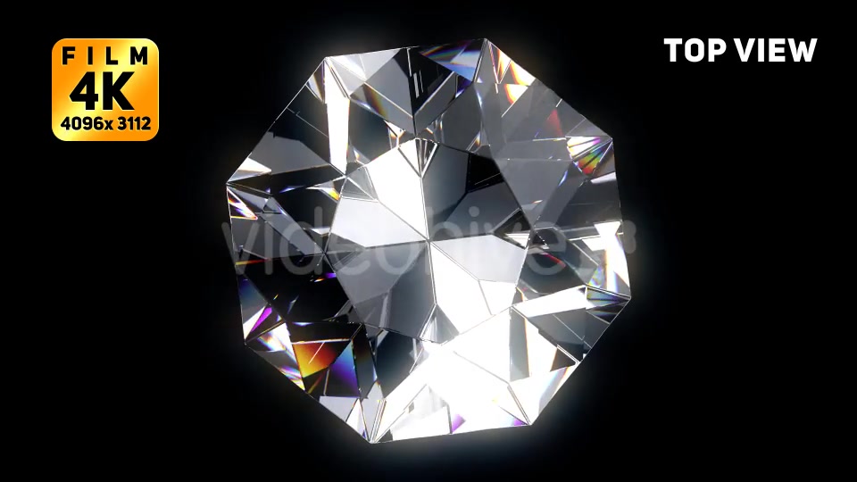 Diamond Film 4K 3 Views Seamless Loop with Alpha Videohive 21460524 Motion Graphics Image 6