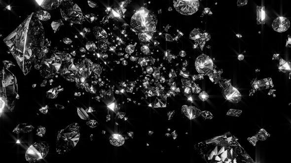 Diamonds Flying Through - Download 9725425 Videohive