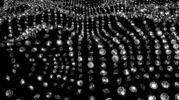 Diamonds Waves 4K - 21969315 Videohive Download