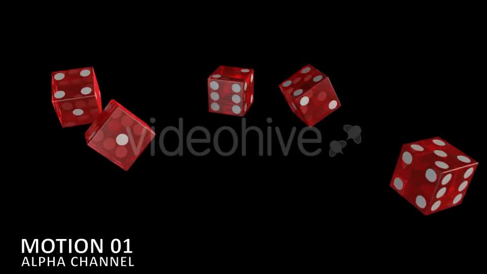 Dice Red Transparent (8 Pack) Videohive 11769691 Motion Graphics Image 1