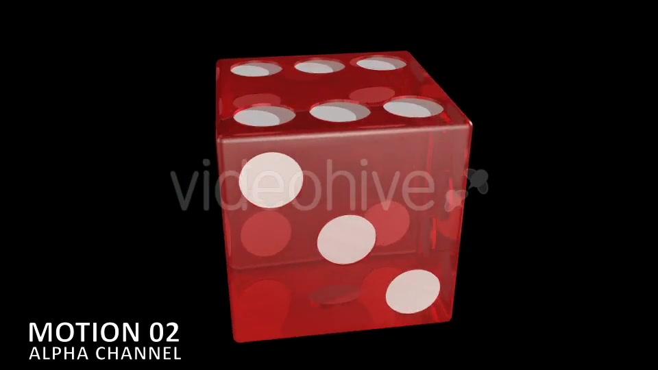 Dice Red Transparent (8 Pack) Videohive 11769691 Motion Graphics Image 3