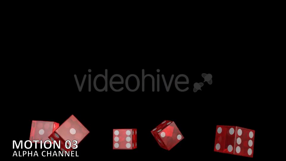 Dice Red Transparent (8 Pack) Videohive 11769691 Motion Graphics Image 4