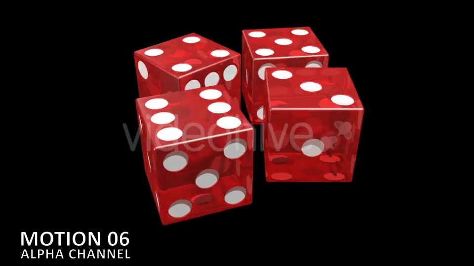 Dice Red Transparent (8 Pack) Videohive 11769691 Motion Graphics Image 8