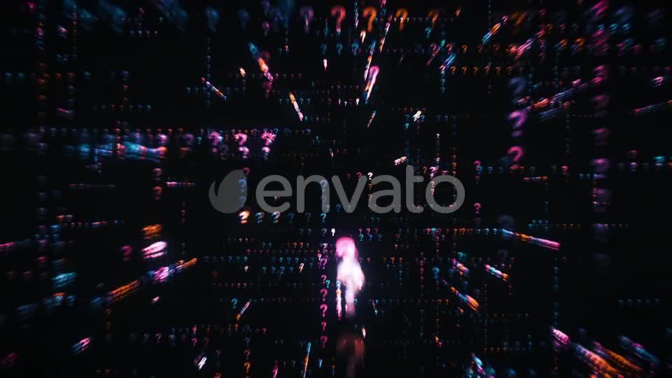 Digital Animation of the Question Mark Videohive 24754067 Motion Graphics Image 1