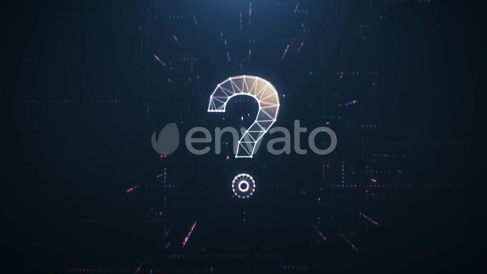 Digital Animation of the Question Mark Videohive 24754067 Motion Graphics Image 5