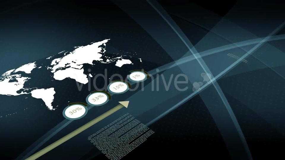 Digital Arrow Showing Global Financial Business Growth Sales Network Videohive 21244260 Motion Graphics Image 2