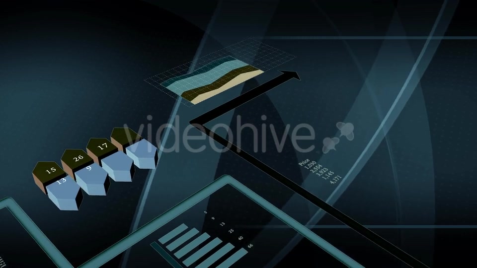 Digital Arrow Showing Global Financial Business Growth Sales Network Videohive 21244260 Motion Graphics Image 4