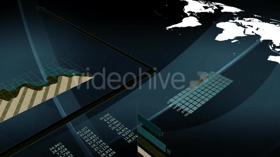 Digital Arrow Showing Global Financial Business Growth Sales Network Videohive 21244260 Motion Graphics Image 7