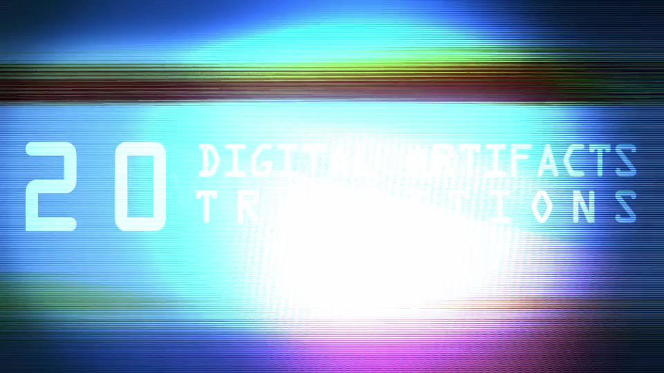 Digital Artifacts Transitions (20 Pack) Videohive 6399016 Motion Graphics Image 4