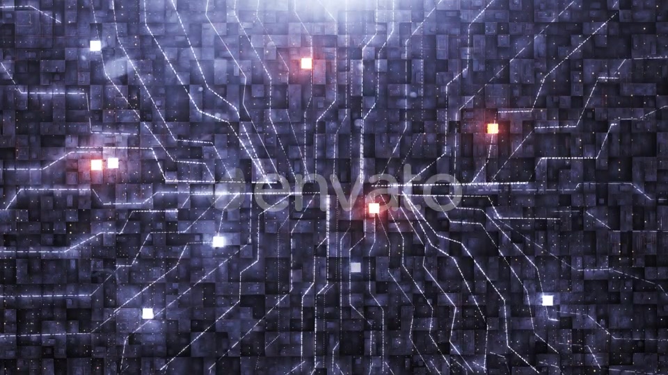 Digital Background with Neon Circuit and Cube Videohive 22278704 Motion Graphics Image 5