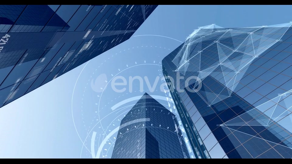 Digital City Buildings With Data 4K Videohive 22557823 Motion Graphics Image 5