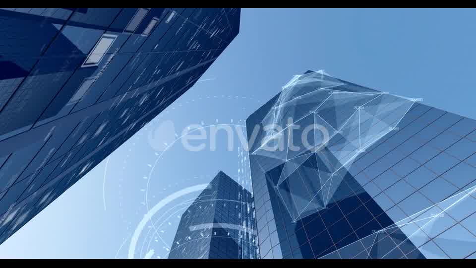 Digital City Buildings With Data 4K Videohive 22557823 Motion Graphics Image 9