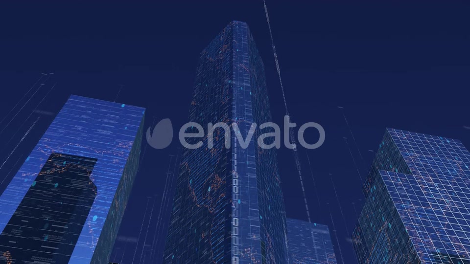 Digital City Buildings With Data V2 Videohive 23824227 Motion Graphics Image 3