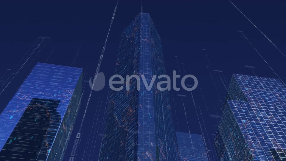 Digital City Buildings With Data V2 Videohive 23824227 Motion Graphics Image 4