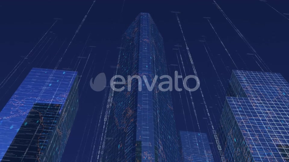 Digital City Buildings With Data V2 Videohive 23824227 Motion Graphics Image 5