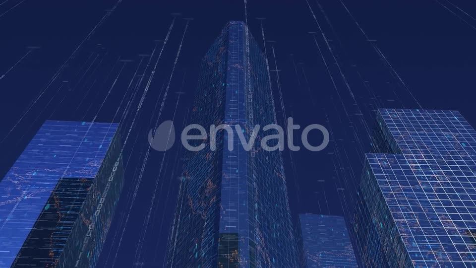Digital City Buildings With Data V2 Videohive 23824227 Motion Graphics Image 6
