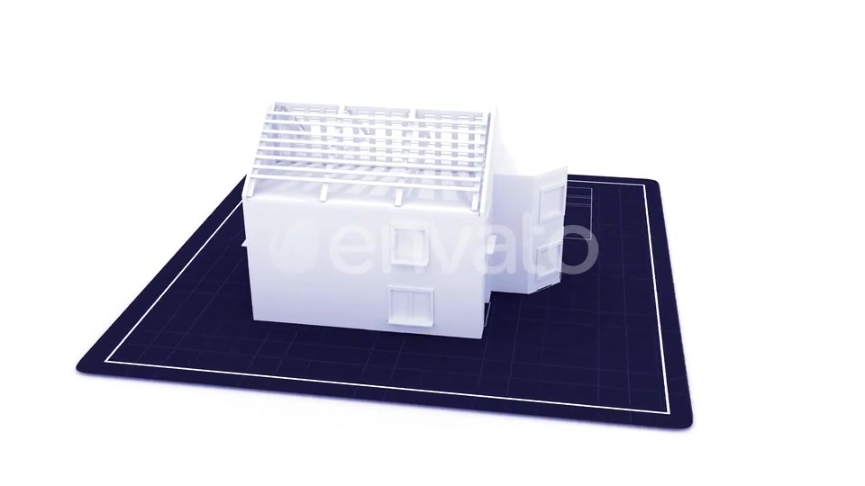 Digital Computer House Draft Layout Developing into Home Building Videohive 23141845 Motion Graphics Image 11