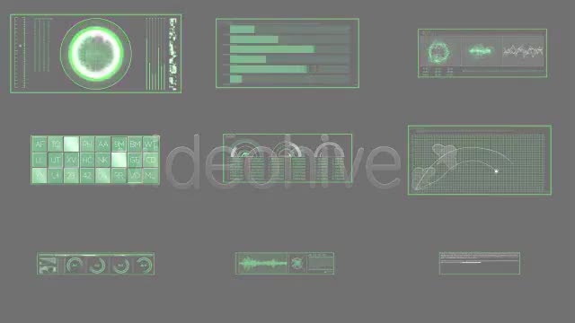 Digital Data HUD Elements 9 Styles Videohive 5215402 Motion Graphics Image 1