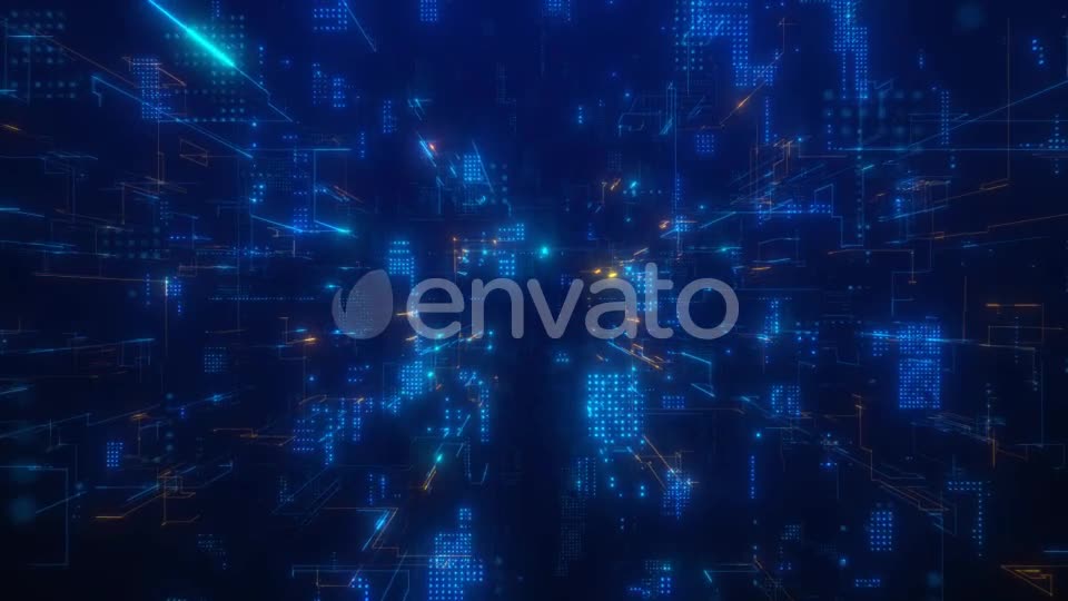 Digital Data Network Space 4K Videohive 24649160 Motion Graphics Image 1