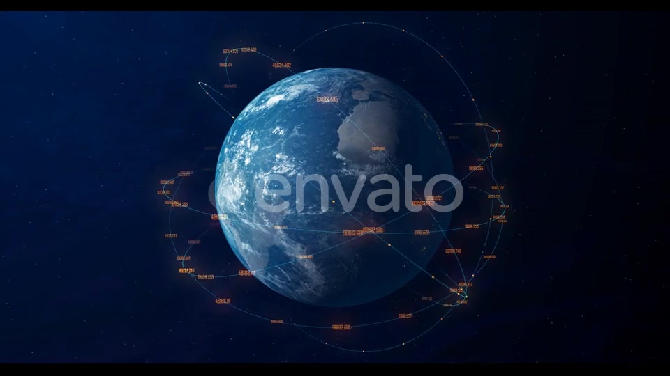 Digital Earth Connection Background 4K Videohive 22649747 Motion Graphics Image 2