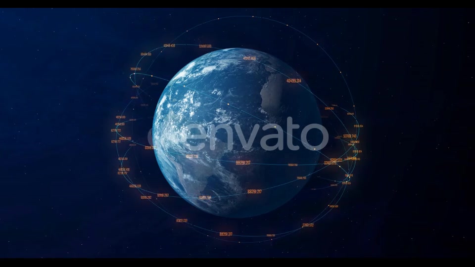 Digital Earth Connection Background 4K Videohive 22649747 Motion Graphics Image 3