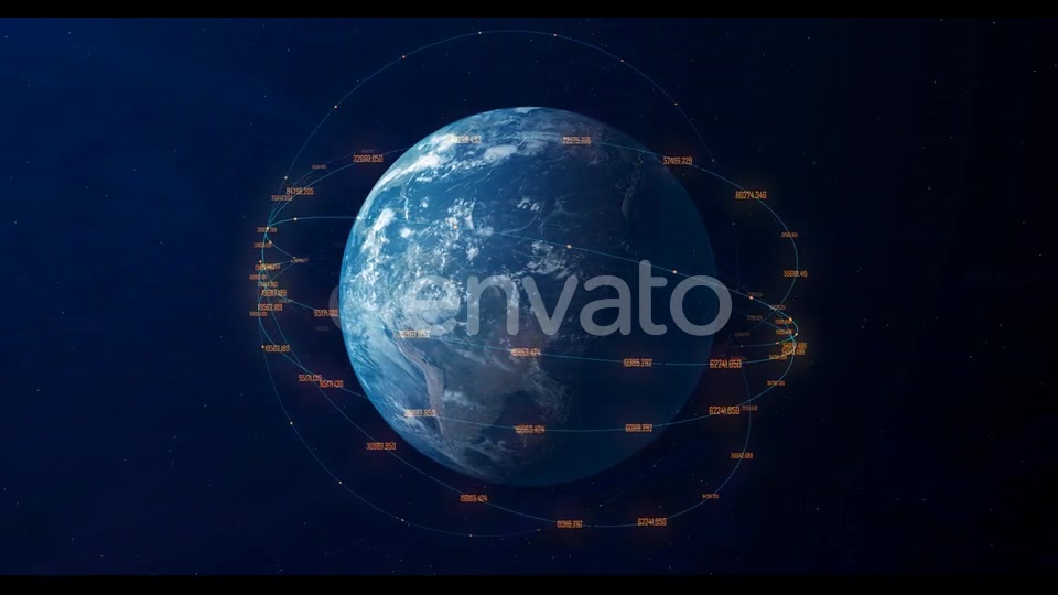 Digital Earth Connection Background 4K Videohive 22649747 Motion Graphics Image 4
