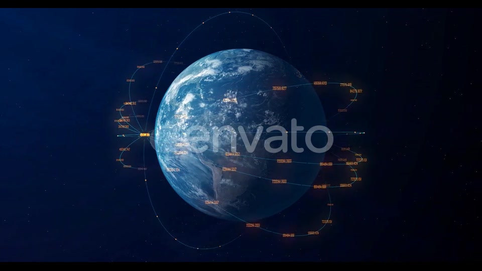 Digital Earth Connection Background 4K Videohive 22649747 Motion Graphics Image 5