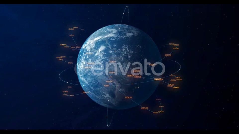 Digital Earth Connection Background 4K Videohive 22649747 Motion Graphics Image 6